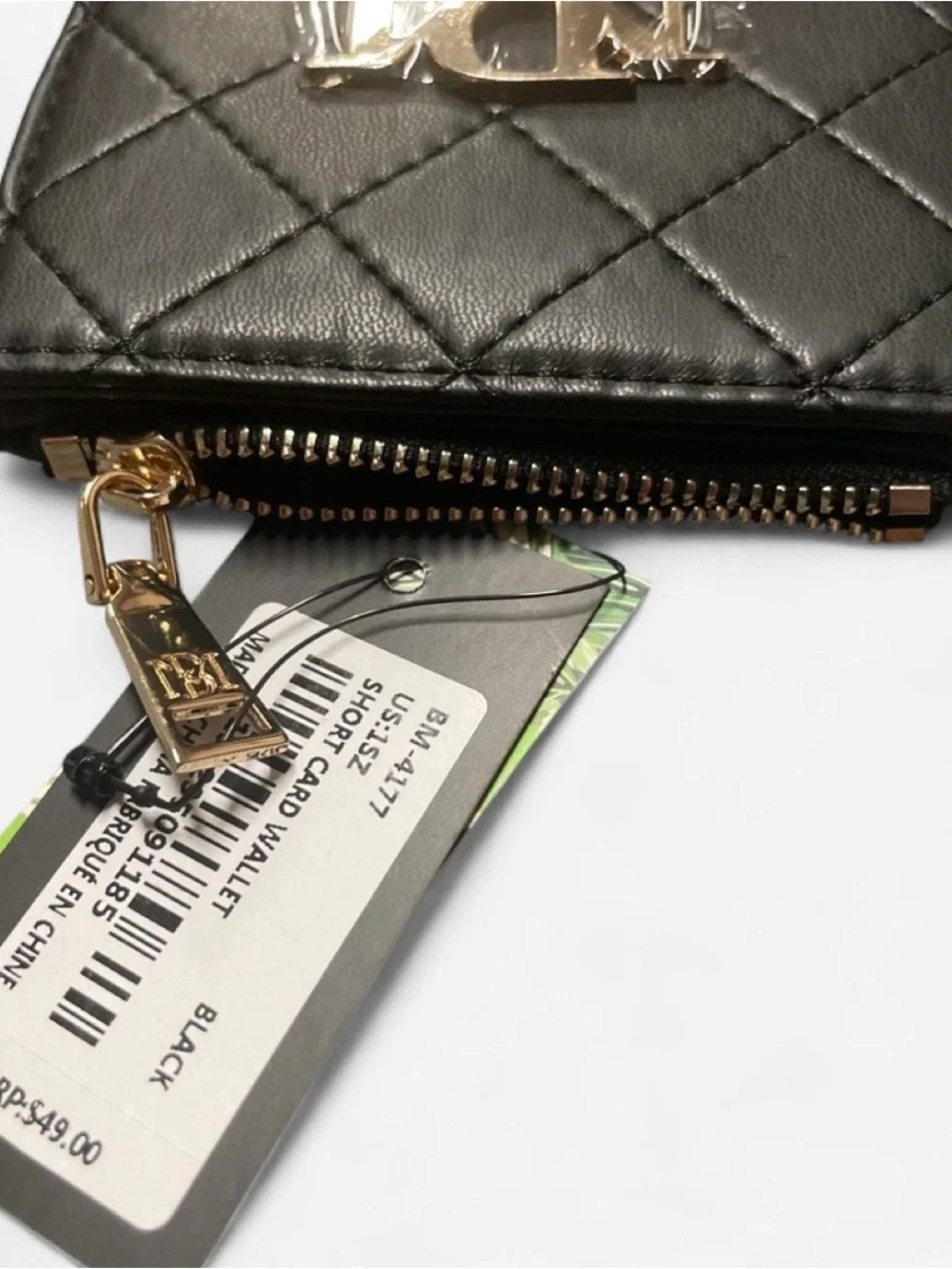 Badgley Mischka compact quilted